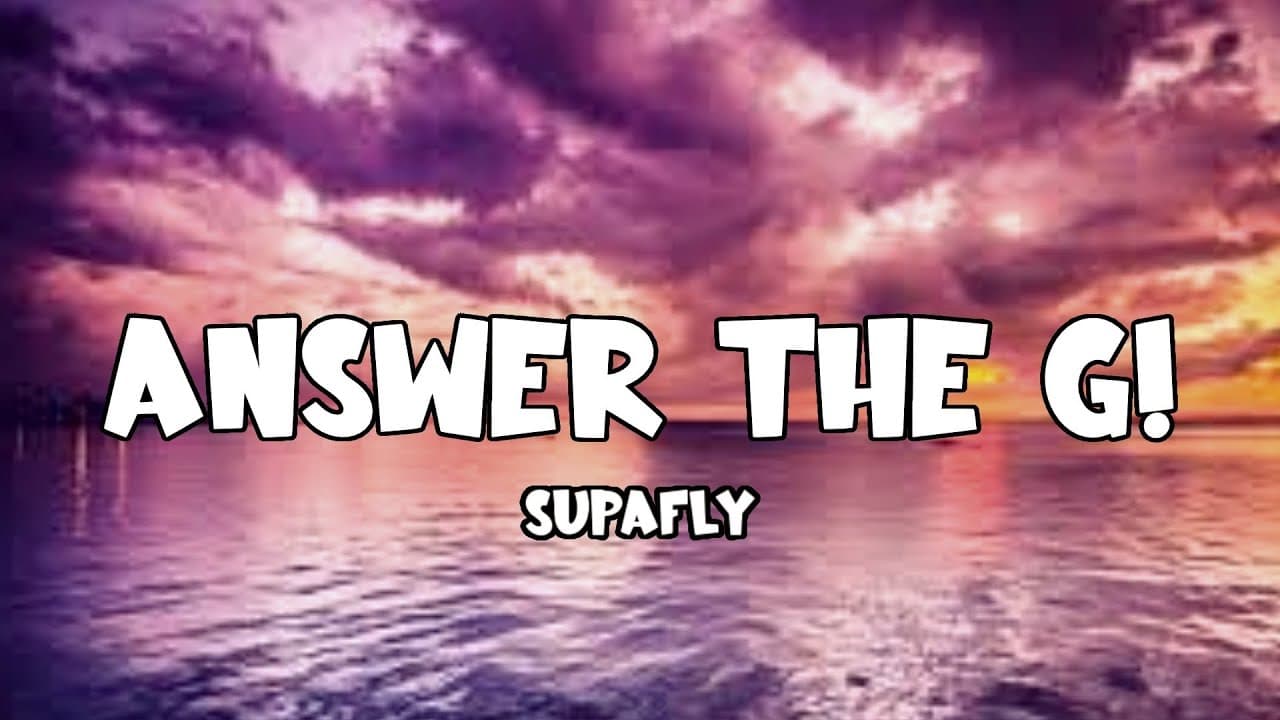 Supafly - Answer the G! (Lyrics Video) "dami na nilang umaakit sayo"
