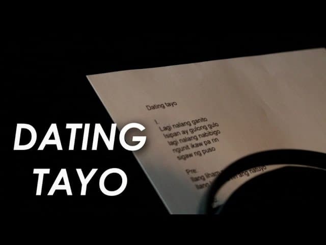 TJ Monterde - Dating Tayo - (Lyric Video)