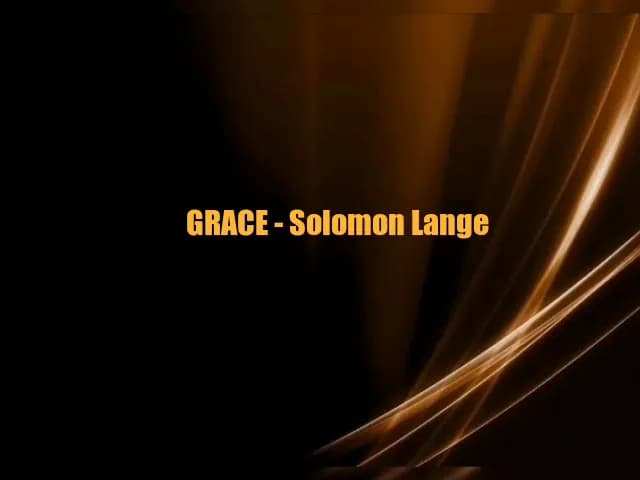 GRACE - Solomon Lange (lyrics)
