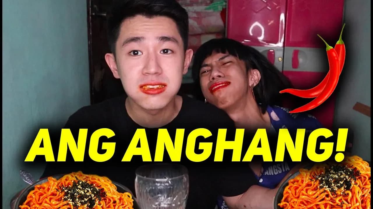 Spicy Noodles Challenge with Mimi! NAKAKASUKA 😂#MUKBEN