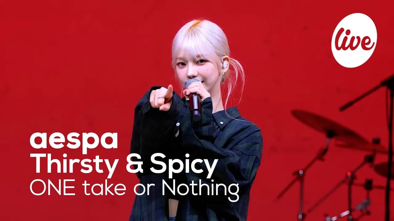 [4K] 에스파(aespa) “Thirsty & Spicy(One Take ver.)” Band LIVE Concert 에스파의 매운맛 밴드라이브[it’s Live 10mins]