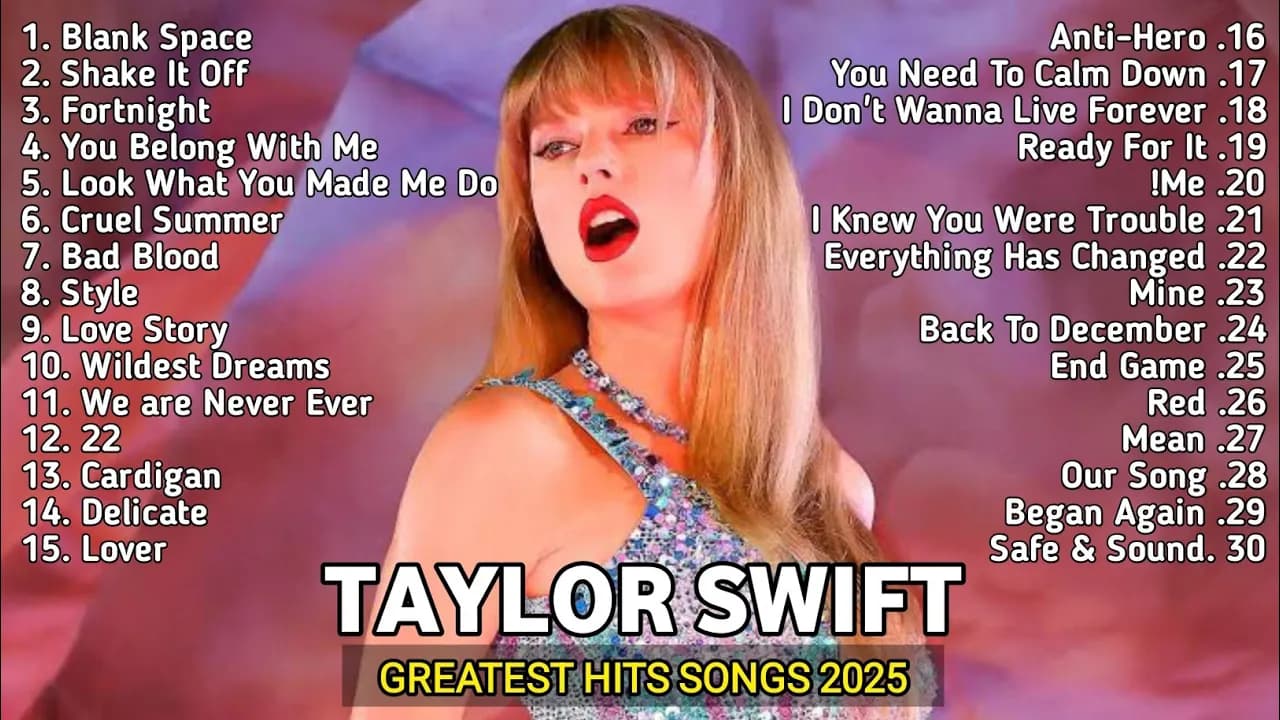 Taylor Swift Playlist 2025 | Greatest Hits Full Album