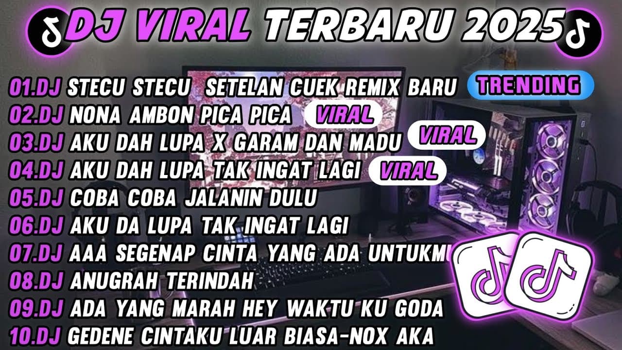 DJ TIKTOK TERBARU 2025-π΅ DJ DJ STECU STECU STELAN CUEK REMIX π΅ DJ COBA COBA JALANIN DULU FULL ALBUM