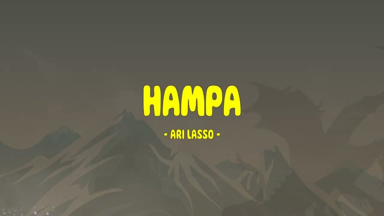 Ari Lasso - Hampa - Lirik Enak