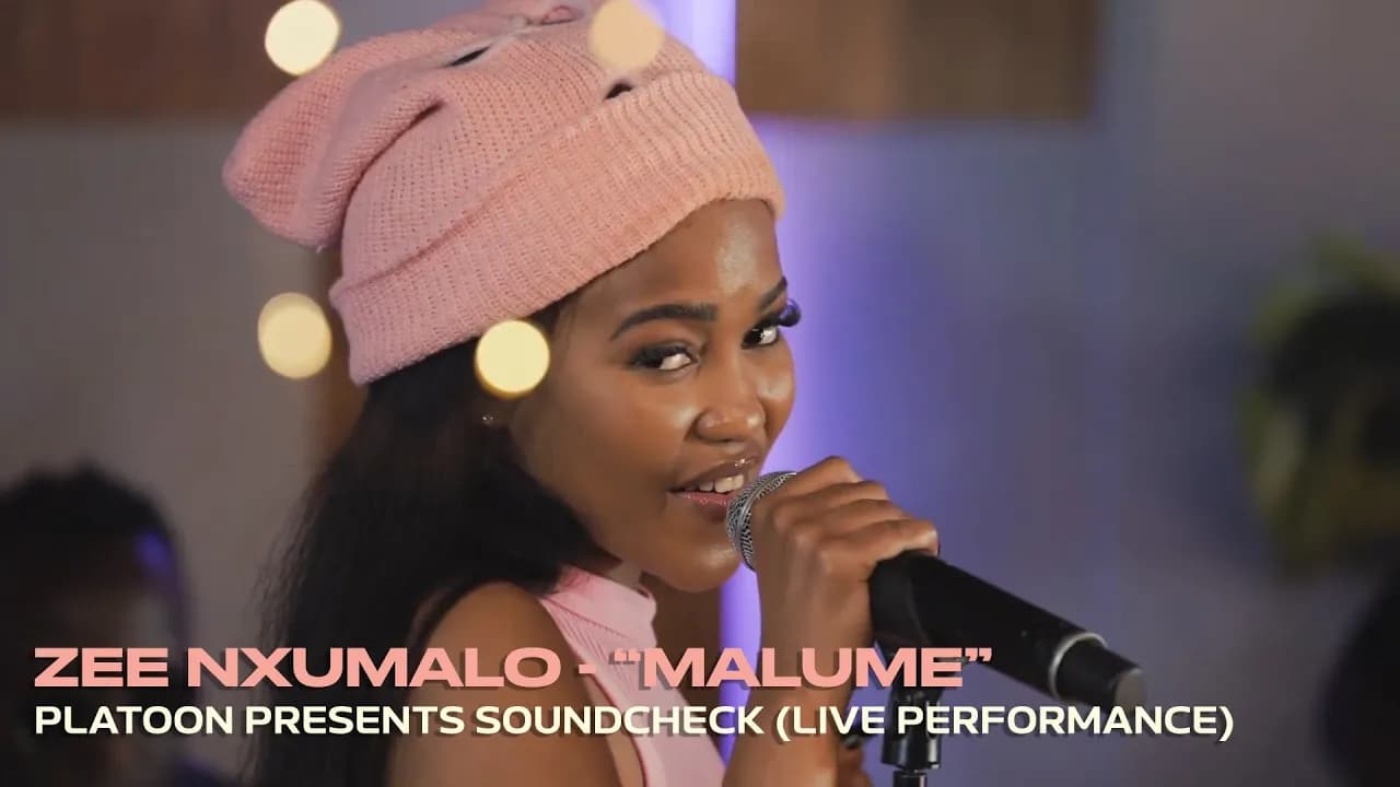 Zee Nxumalo feat. Springle - "Malume" | Platoon Presents Soundcheck (Live Performance)