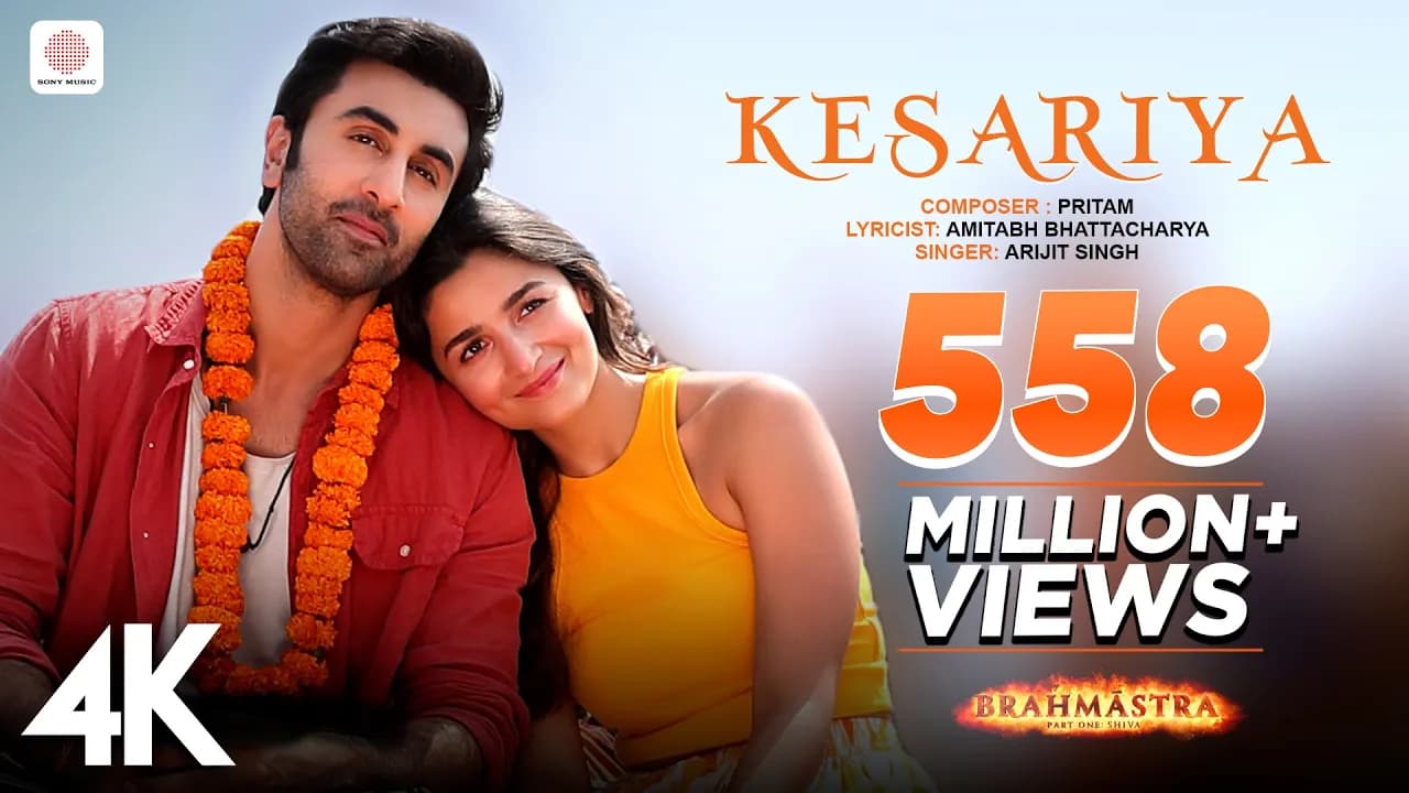 Kesariya - Brahmāstra | Ranbir Kapoor | Alia Bhatt | Pritam | Arijit Singh | Amitabh Bhattacharya|4K
