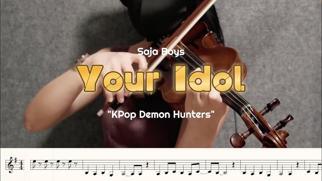 🎻 Your Idol - Saja Boys | "KPop Demon Hunters" (Violin Cover with Sheet Music)