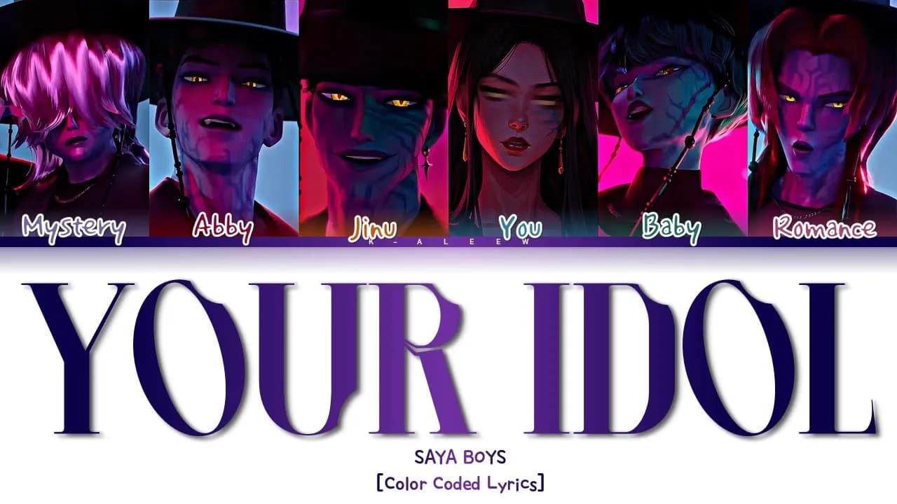 [KARAOKE] SAJA BOYS 'Your Idol' [6 Members] (Color Coded Lyrics)