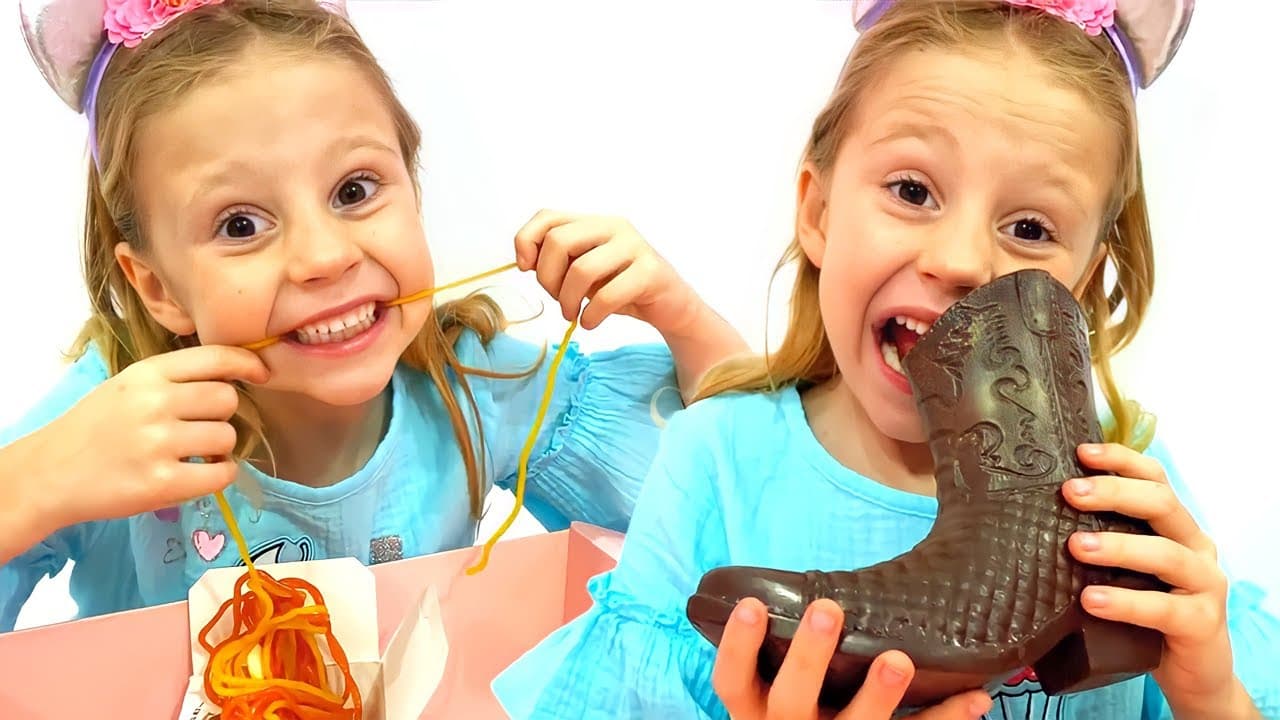 ناستيا وأبي - مغامرات مضحكة من قناة Like Nastya