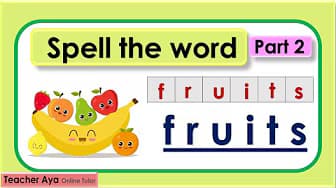 Part 2: Learn How to Spell Some Basic Words || Spelling || Lesson with Quiz