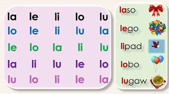LA LE LI LO LU || Practice in Reading || Syllables || Maybe Learning to Read