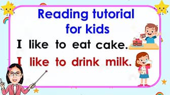 Reading Tutorial | Practice Reading Sentences | Learn How to Read | Simple Sentences