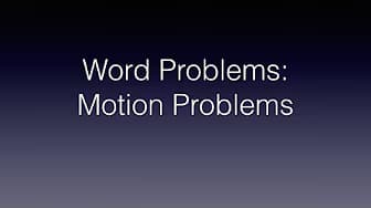 Word Problems: Motion Problems (Tagalog Math) Civil Service Exam