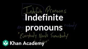 Indefinite Pronouns | The Parts of Speech | Grammar | Khan Academy