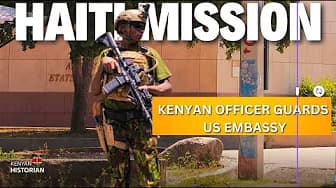 Kenyan Police Guard the US Embassy in Haiti