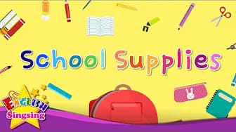 School Supplies - Kids Vocabulary - Learn English for Kids - English Educational Video