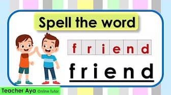 Learn How to Spell Some of the Basic Words || Learn How to Spell || Spelling || Lesson with Quiz