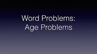 Word Problems: Age Problems (Tagalog Math) - Civil Service Exam