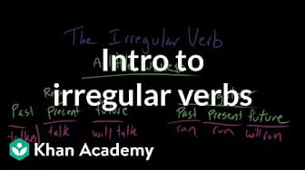 Introduction to Irregular Verbs | Parts of Speech | Grammar | Khan Academy