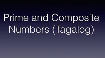 Prime and Composite Numbers (Tagalog/Filipino Math) Civil Service Exam