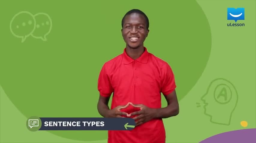 Punctuation & Sentence Structures - Sentences - 1 - Sentence Types