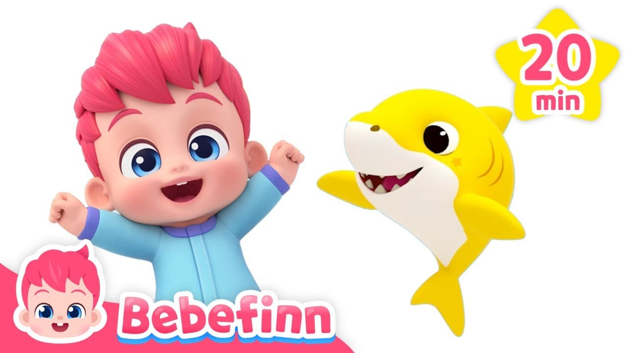Bebefinn and Baby Shark 🦈🩵 #SharkMonth Special Songs for Kids