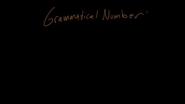 Pronoun Number | Parts of Speech | Grammar | Khan Academy