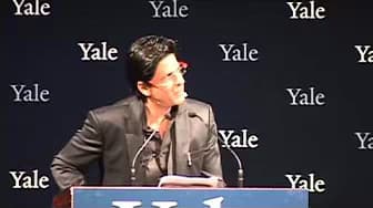 Shah Rukh Khan at Yale as Chubb Fellow