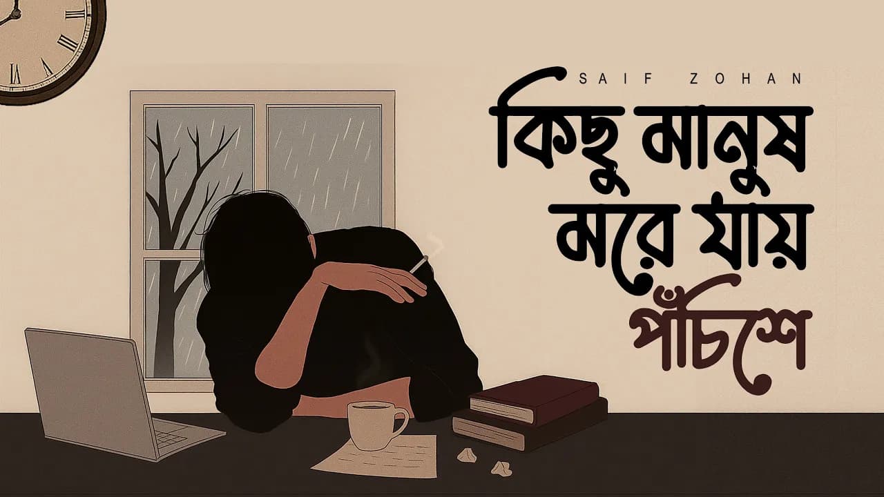 কিছু মানুষ মরে যায় পঁচিশে | Kichhu Manush More Jaay Pochishe |  Saif Zohan | Bangla New Song 2025