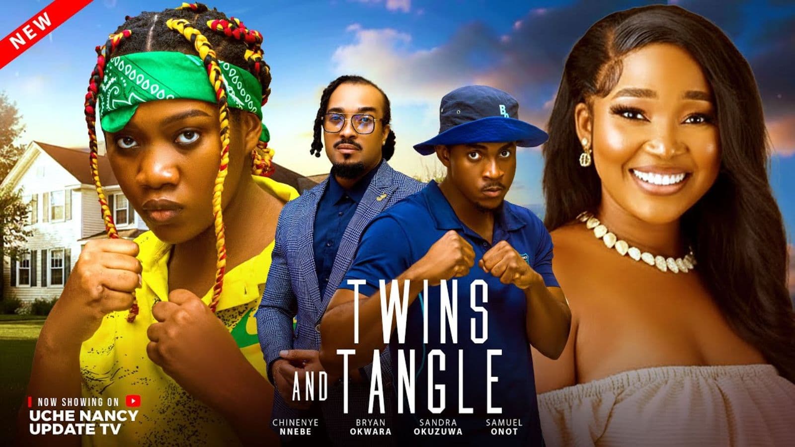 TWINS AND TANGLE ; CHINENYE NNEBE, BRYAN OKWARA, SANDRA OKUZUWA, SAMUEL ONOT 2025 Nollywood Movie