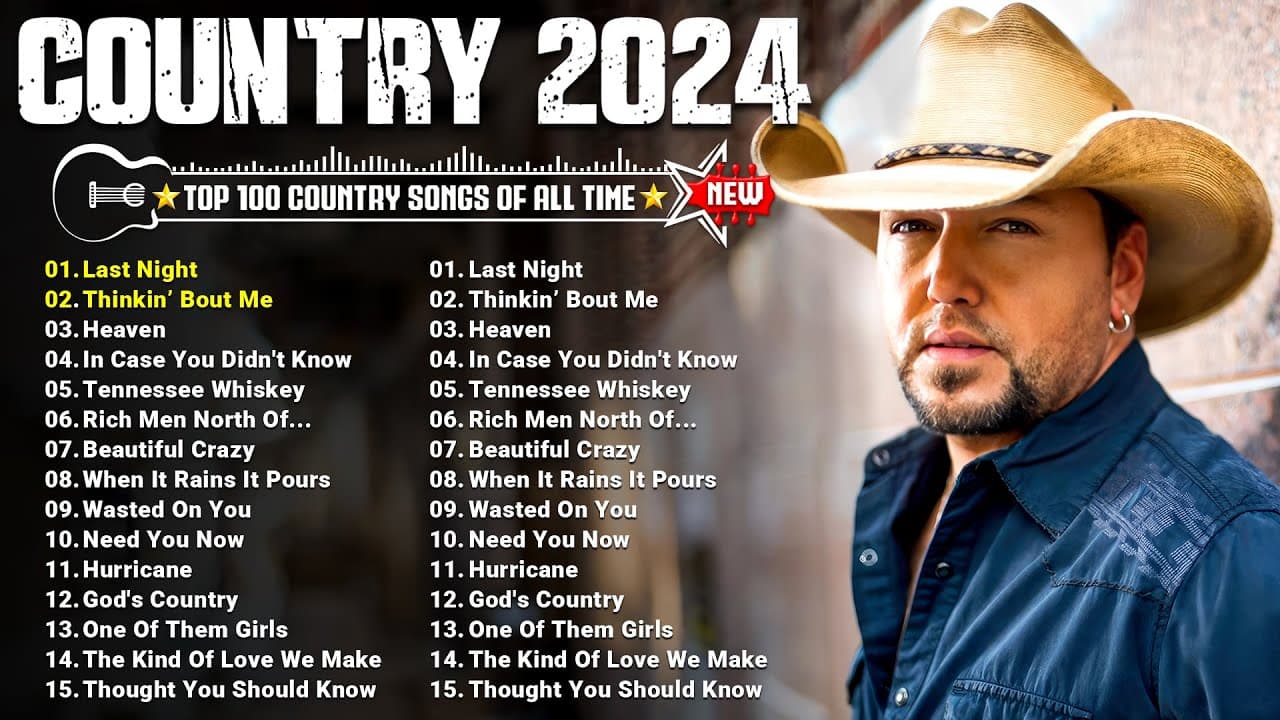 Country Songs 2024 - Jason Aldean, Chris Stapleton, Morgan Wallen, Luke Combs, Brett Young