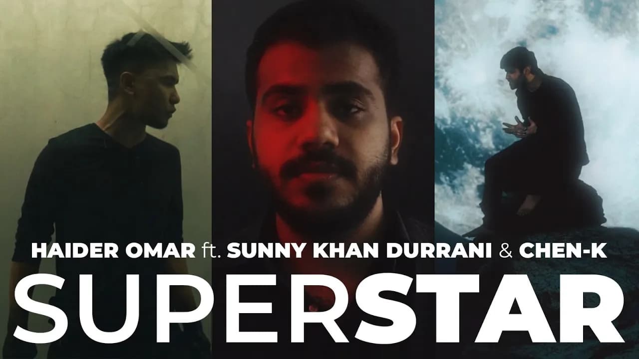 Superstar - Haider Omar | CHEN-K | Sunny Khan Durrani | Urdu Rap | (Official Music Video)