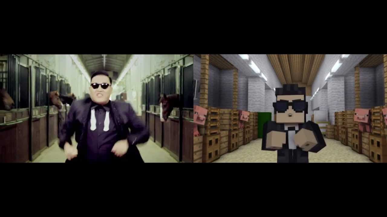 GANGNAM STYLE VS MINECRAFT STYLE