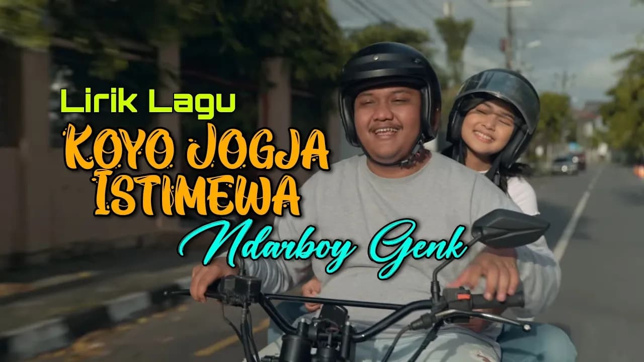 Ndarboy Genk - Koyo Jogja Istimewa | lirik