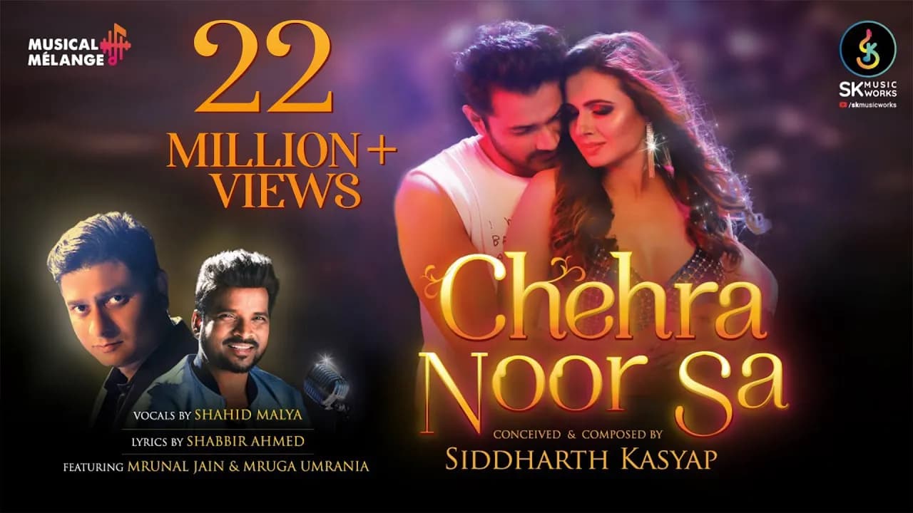 Chehra Noor Sa | Siddharth Kasyap feat. Shahid Mallya | Mruga Umrania | Sona Goldar | Mrunal Jain
