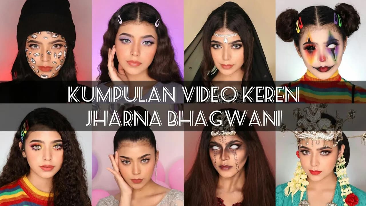 KEREN!! Kumpulan Video Make up Lipsync JHARNA BHAGWANI 17y.o || LATHI CHALLANGE Paling Keren!