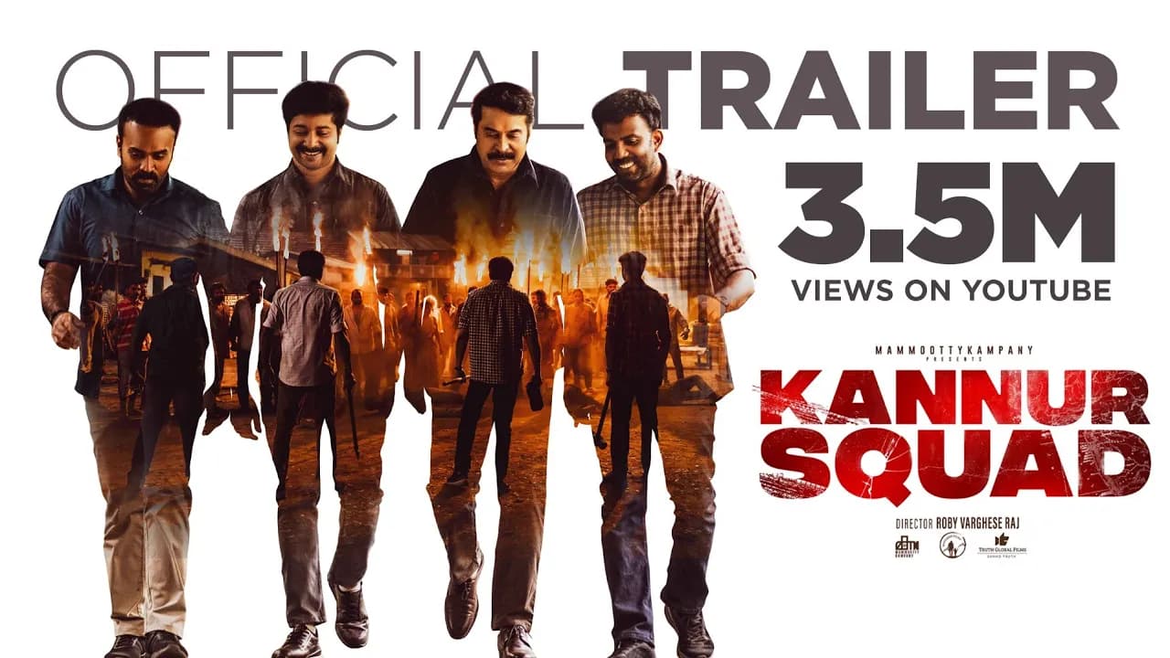 Kannur Squad Official Trailer | Mammootty | Roby Varghese Raj | Sushin Shyam | Mammootty Kampany