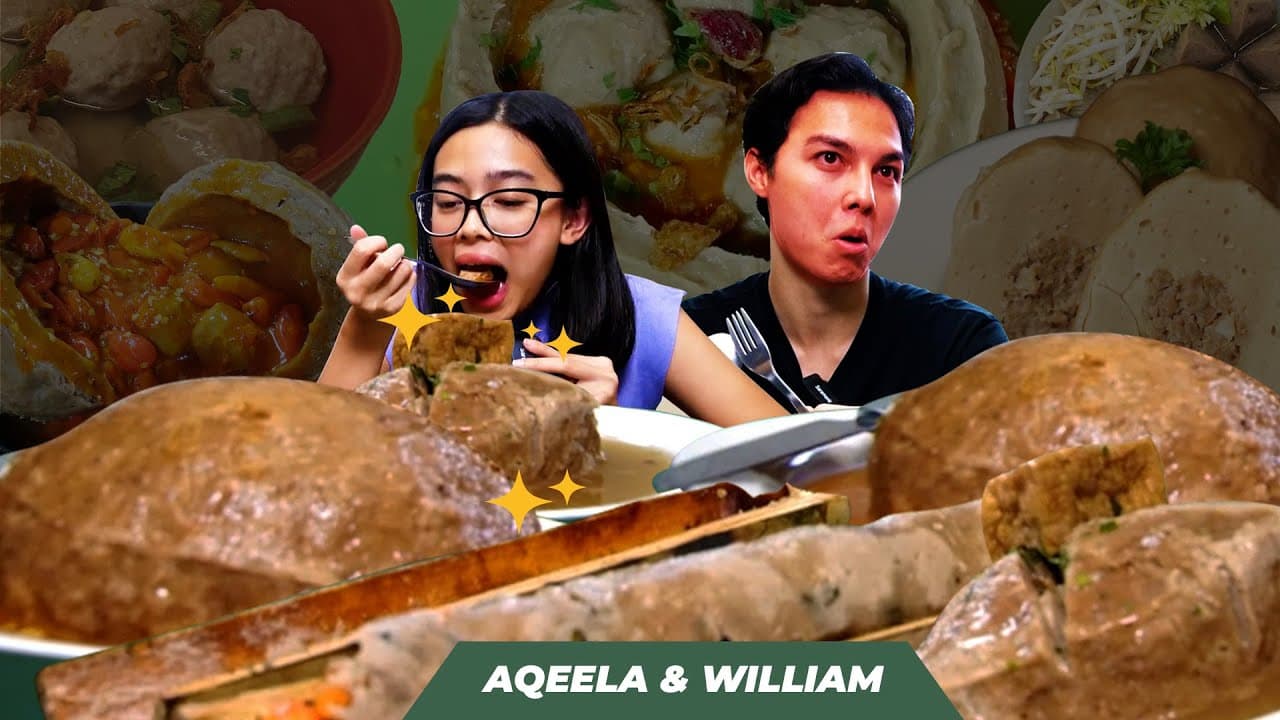 MUKBANG BAKSO JUMBO!!! BAKSO LAVA BAKSO BAMBU - Feat. William Roberts