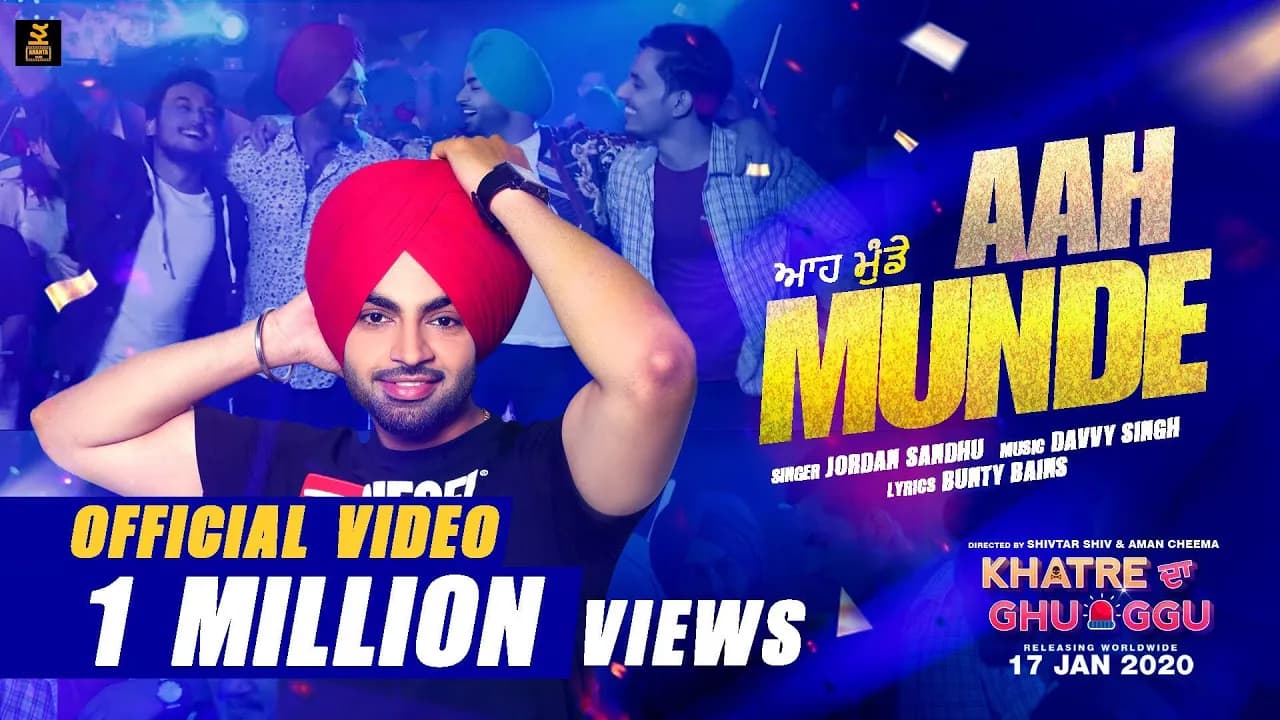 Jordan Sandhu | Aah Munde | Bunty Bains | New Punjabi Song 2020