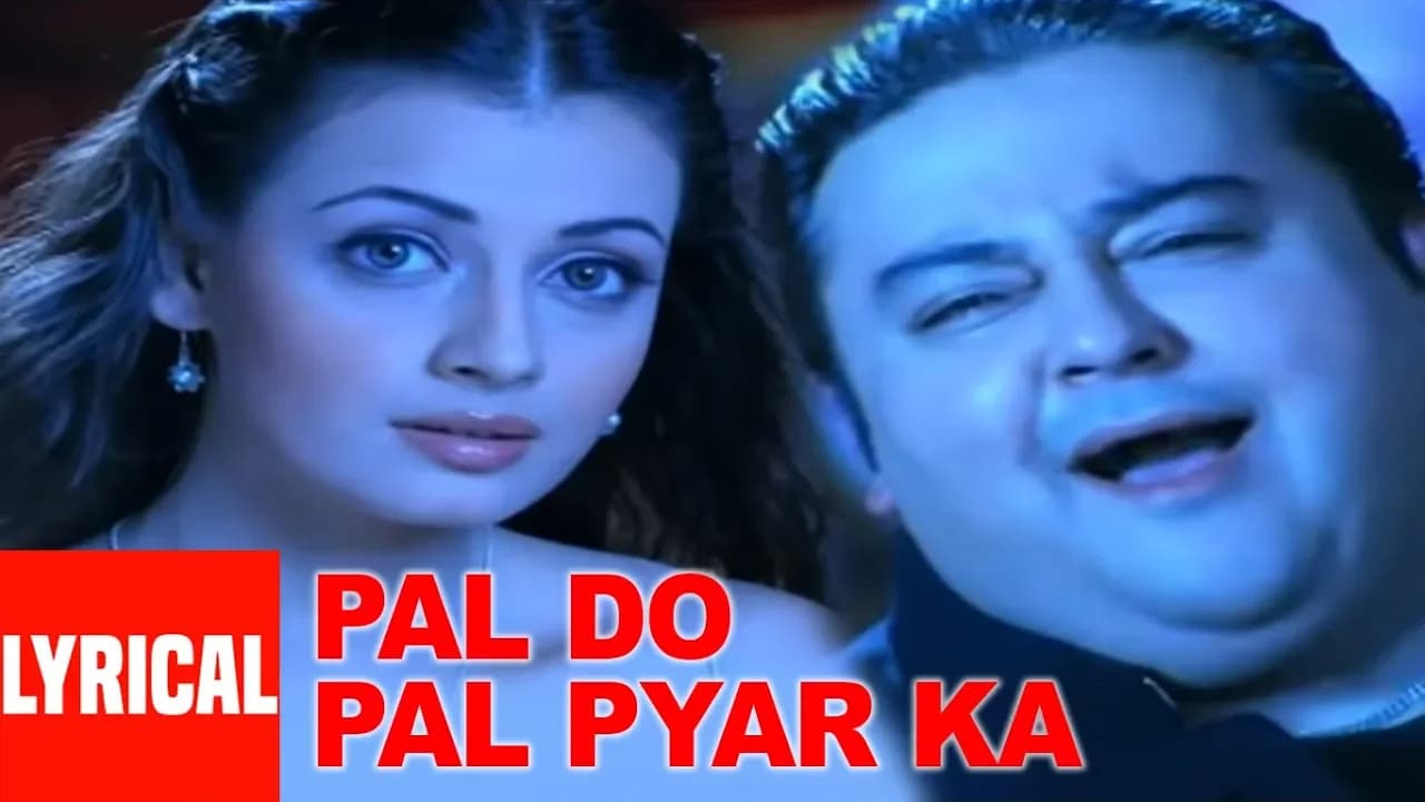Pal Do Pal Pyar Ka Lyrical Video Song Adnan Sami, Diya Mirza Super Hit Album "Teri Kasam"