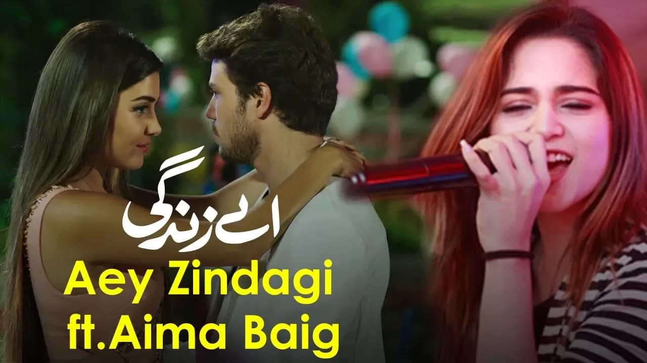 Aima Baig Latest Song ft Hande Ercel | Aey Zindagi | Sunehri Titliyan | Nabeel Shaukat | RA2